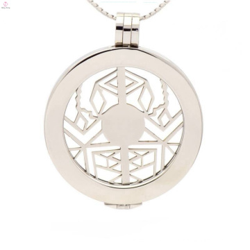 Fashion floating plate stainless steel coin locket,letter locket